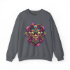Hypnotic Swirl Face Crewneck Sweatshirt